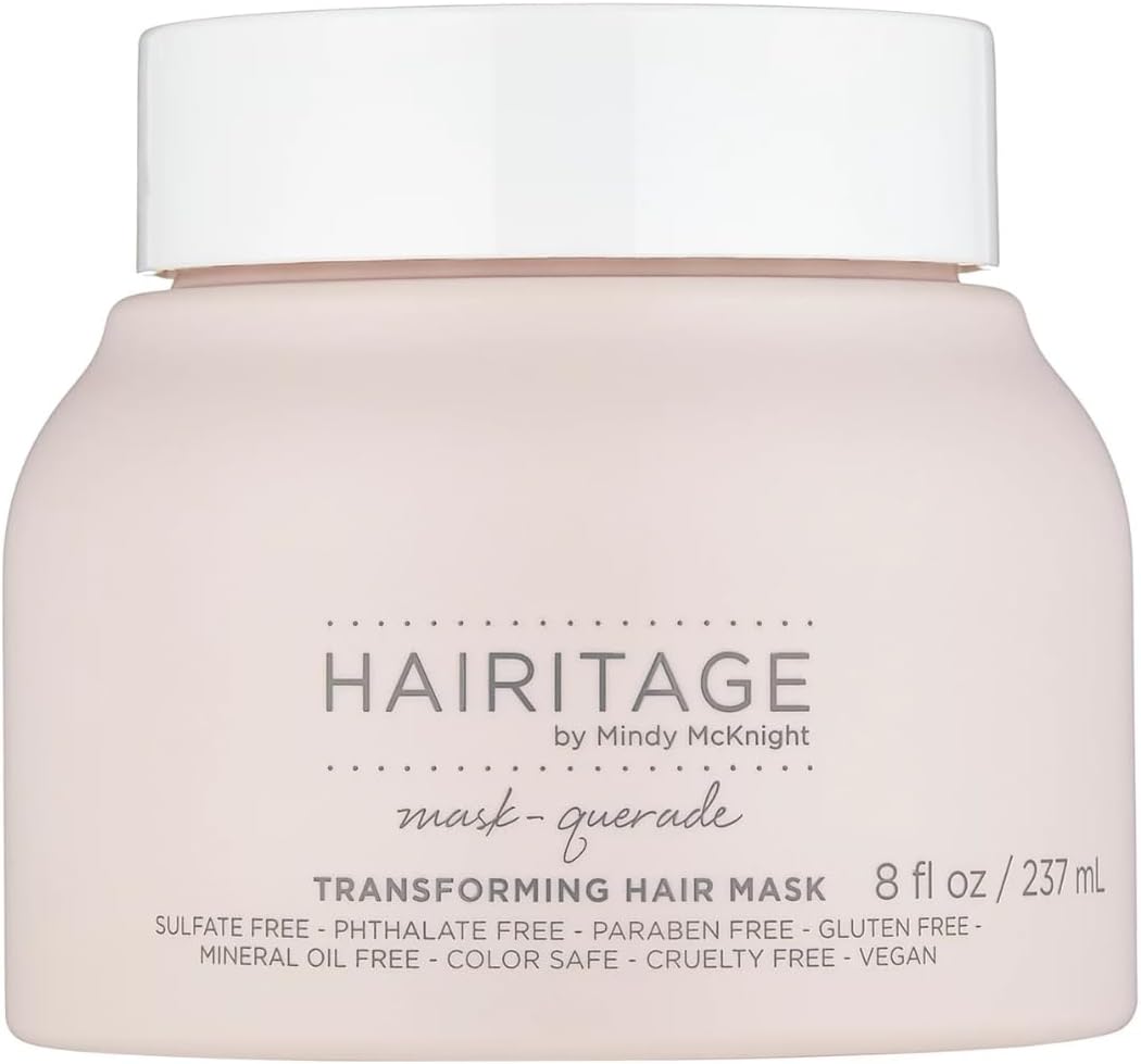 Hairitage Moisturizing Argan Oil Hair Mask, Treatment for Anti-Frizz and Hydration, Deep Nourishing Curl Repair Mask with Shea Butter, Aloe and Soy Protein for Dry, Damaged