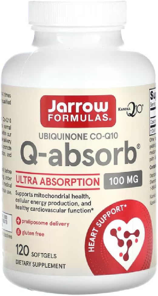 Jarrow Formulas - Q-Absorb CoQ10 | 100 mg for antioxidant Support and Heart Health - 120 Softgels