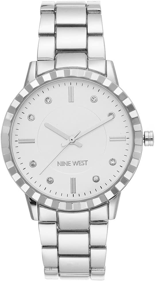 Nine West Women's Crystal Accented Bracelet Watch