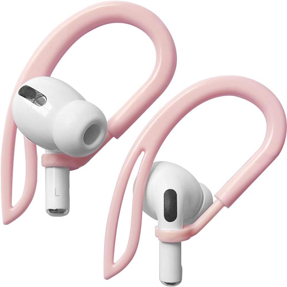 Ear Hooks Compatible with Apple AirPod All Models [Multi-dimensional adjustable] Holder Accessories for Ear Buds Pro Earphones (Pink)