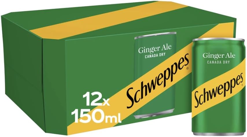 Canada Dry Ginger Ale 12x150ml - Refreshing 12 Pack (150ml) Cans