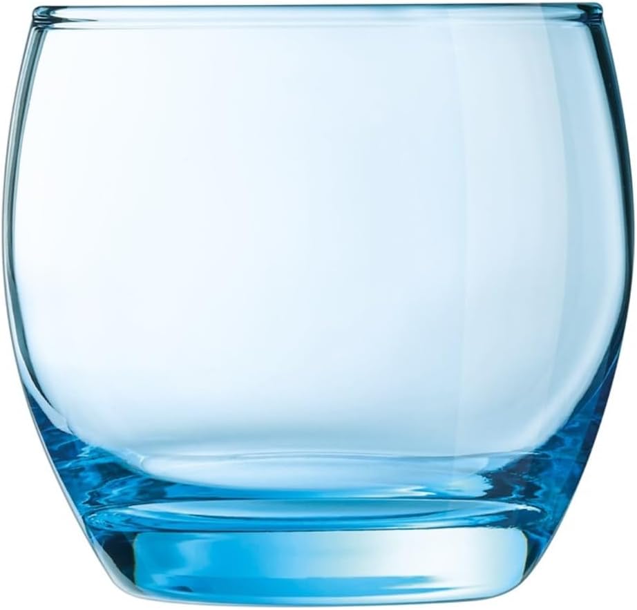 Arcoroc C9688 Salto Ice Blue Tumbler, 320mL Capacity, Pack of 6