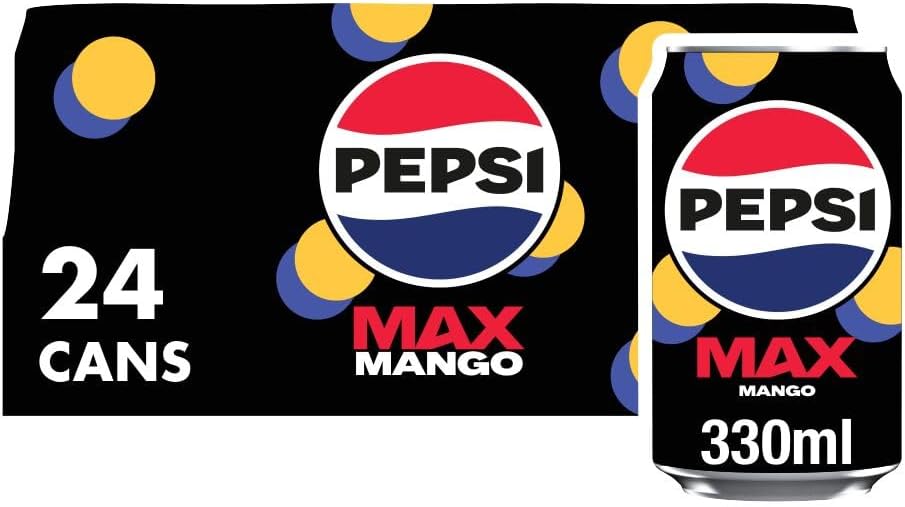 Pepsi Max Mango, 330ml (Pack of 24)