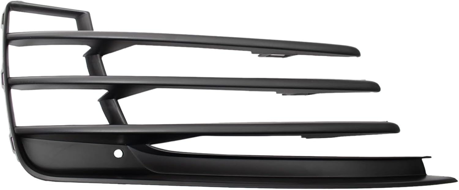 TRQ Right Outer Fog Light Hole Cover Black Passenger Side Compatible with 2015-2017 Volkswagen GTI VW1039138