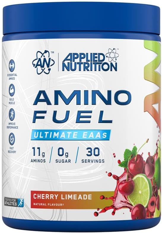 Applied Nutrition Amino Fuel - Amino Acids Supplement, EAA Essential Amino Acids Powder, Muscle Fuel & Recovery (390g - 30 Servings) (Cherry Limeade)