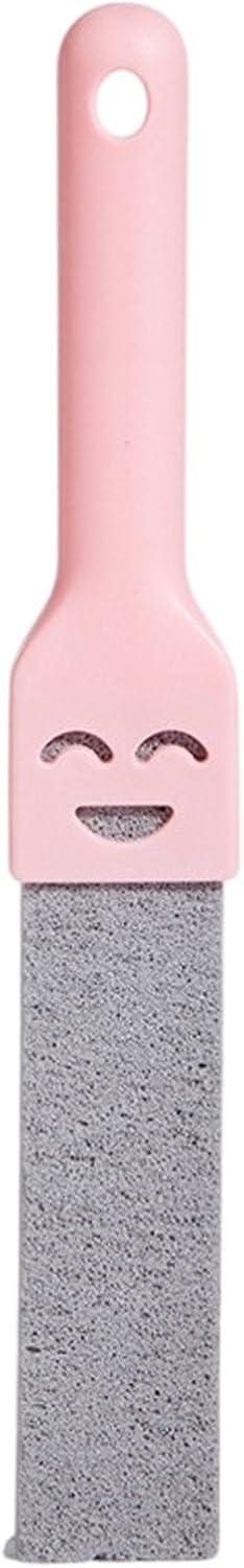 Pumice Stone Toilet Bowl Cleaner with Handle, Scouring Sticks Remove Toilet Bowl Hard Water Rings, Calcium Buildup and Rust Suitable for Cleaning Toilet, Oven, Pool, Grill, Bathtubs (Pink)