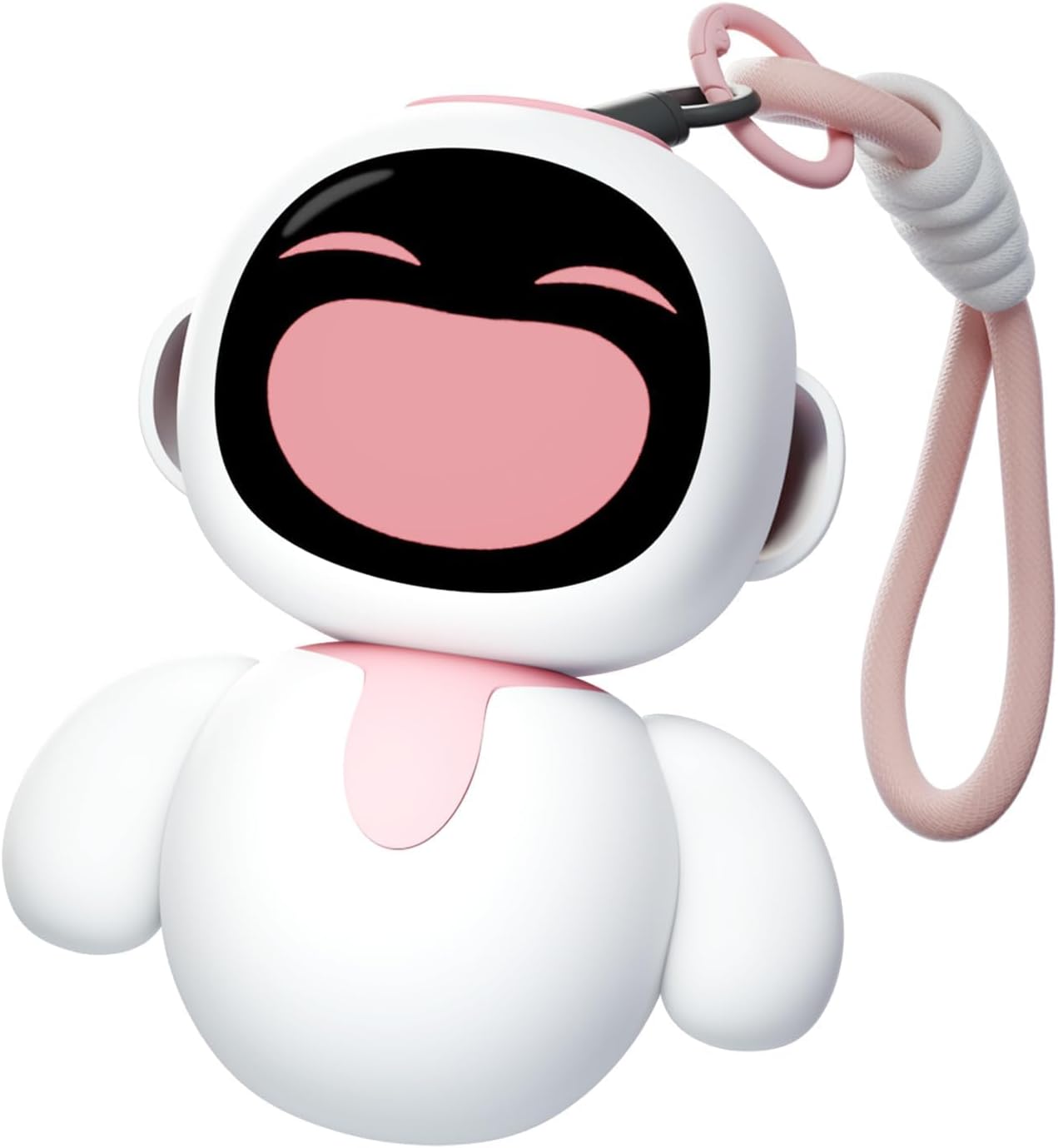 Eiliko Coral Pink - Your Tiny AI Charm Robot that Matches Every Daily Outfit, Fun Electronic Pendant Toys, for Couples and Best Friends.