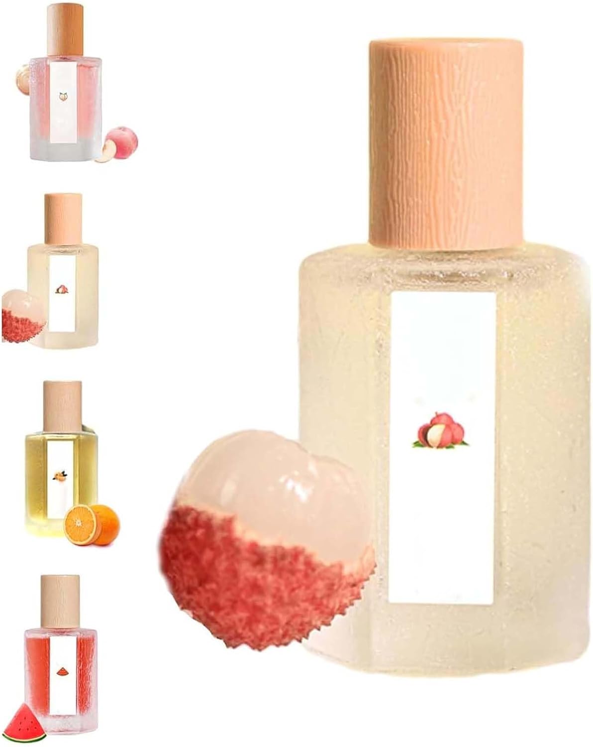 Peach Scented Fragrance Spray,Natural Hair & Body Mist Sprays,Long Lasting Refresh Fruit Woody Floral Fragrance Perfumes for Women (Lychee Flavor)