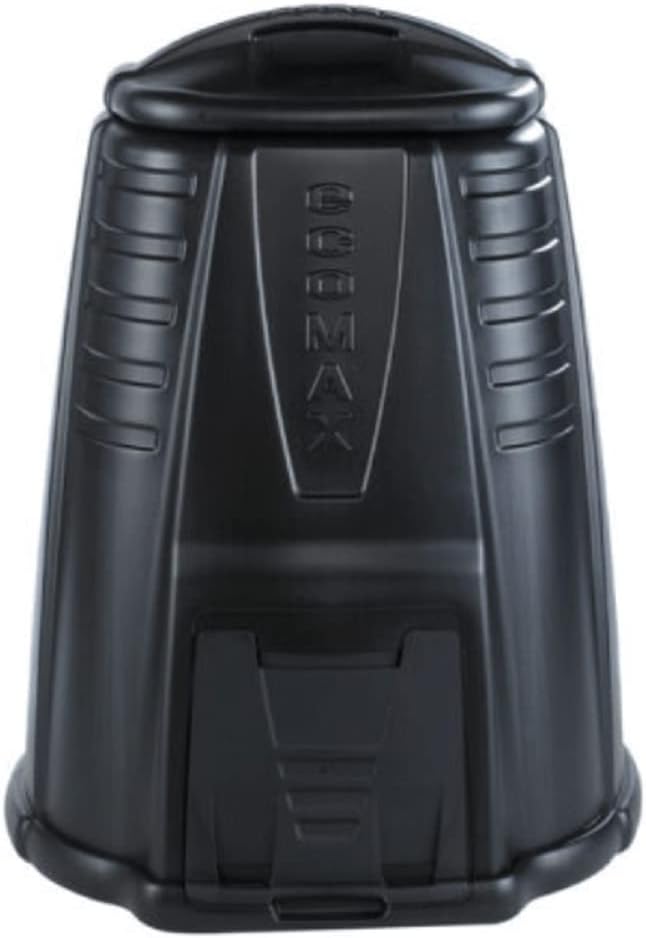 Outdoor Garden Compost Bin 220L, Strata GN332 Cylindrical Composter with Hatch Door