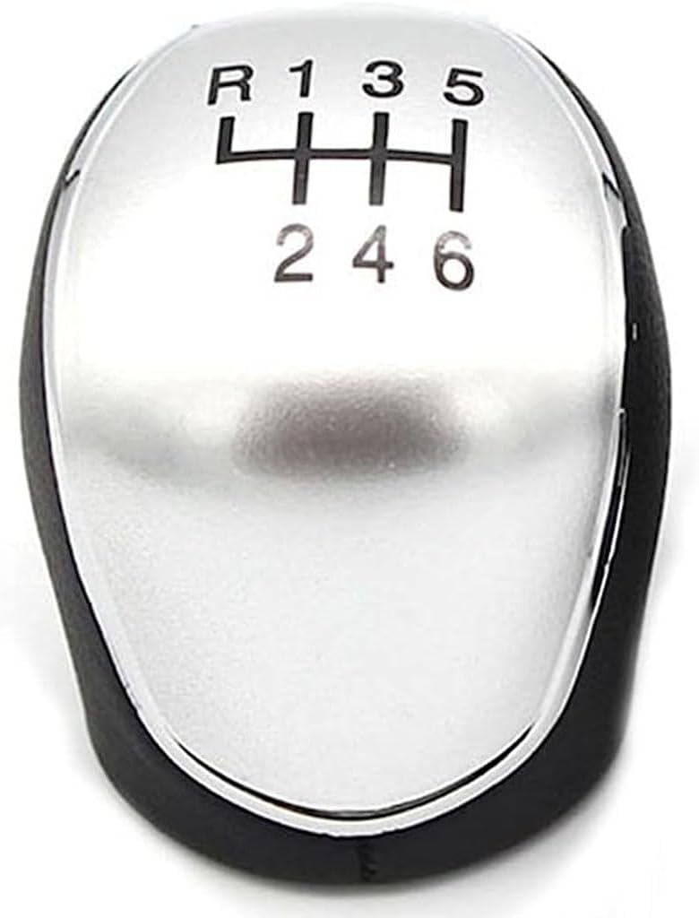 VINAMY Car Gear Shift Knob for Ford Transit Tourneo/Custom 2012-2021,Manual Handball Lever Gear Stick Shifter Pen Handle Knobs Transmission Shift Replacement Kit,6-speed Silver