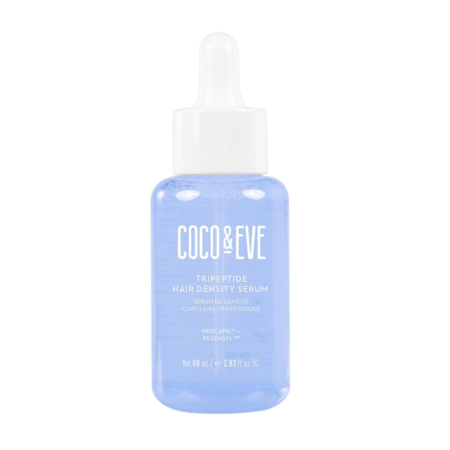 Coco & Eve Boost Therapy Tripeptide Hair Density Serum. For Thicker, Fuller Hair. Anti-Hair Loss & Shedding, Lightweight Scalp Treatment with Biotin & Caffeine for Volume & Restoration (2.03 Fl Oz)