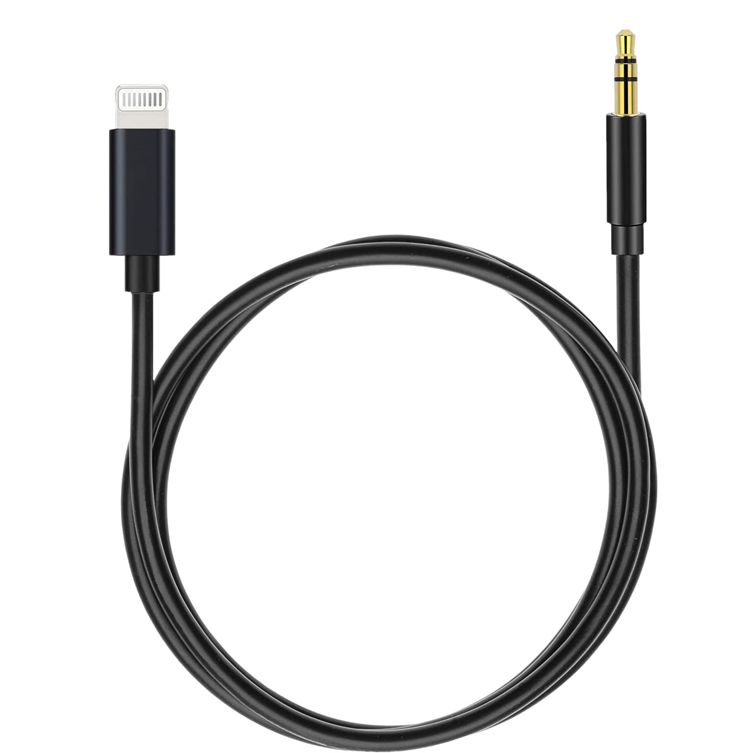 (Apple MFi Certified) iPhone AUX Cord,Lightning to 1/8 Inch Audio Cable,3.3ft, Headphone Jack Adapter Male Aux Stereo Audio Cable Compatible for iPhone 14/13/12/11/XR/X/8/7 (Black)
