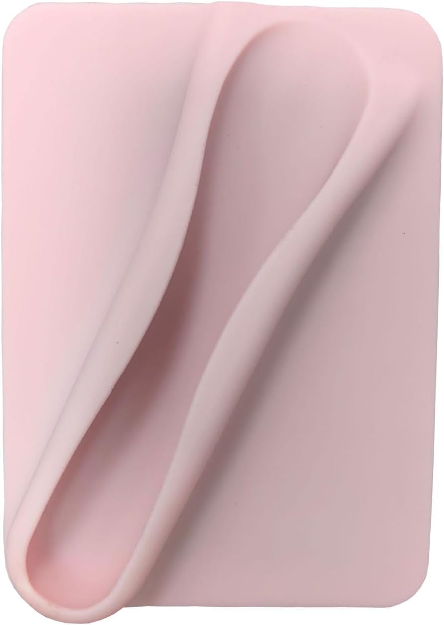Silicone Lipstick Phone Case, Lip Holder for Cell Phone Adhesive Cover for iPhone and Android Phones (Pink)