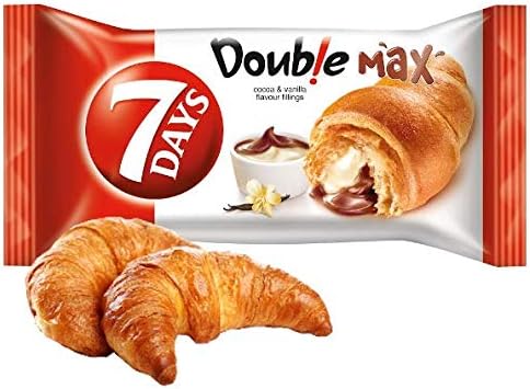 7 Days Double Cocoa & Vanilia Croissant 80g (Pack of 20)