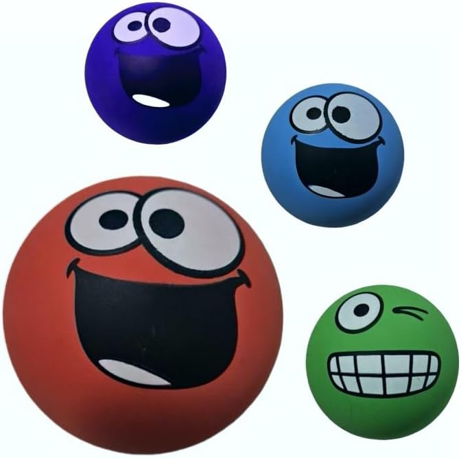Dog and cat Toy Rubber Ball, Dog Toys，Dog Balls， Cartoon Small Dog Toys