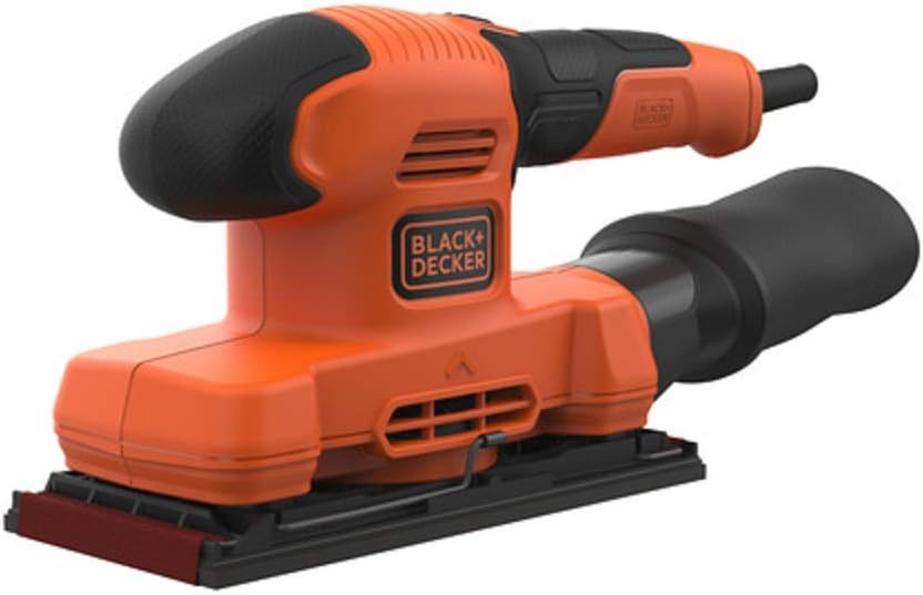 BLACK+DECKER 240 V Finishing Sander Power Tool 1/3 Sheet with 2mm Orbit Diameter, BEW220-GB