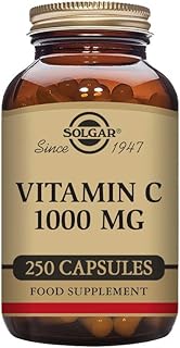 Solgar Vitamin C 1000 mg, 250 Vegetable Capsules - Antioxidant & Immune Support - Overall Health - Healthy Skin & Joints - Bioflavonoids Supplement - Non GMO, Vegan, Gluten Free, Kosher - 250 Servings