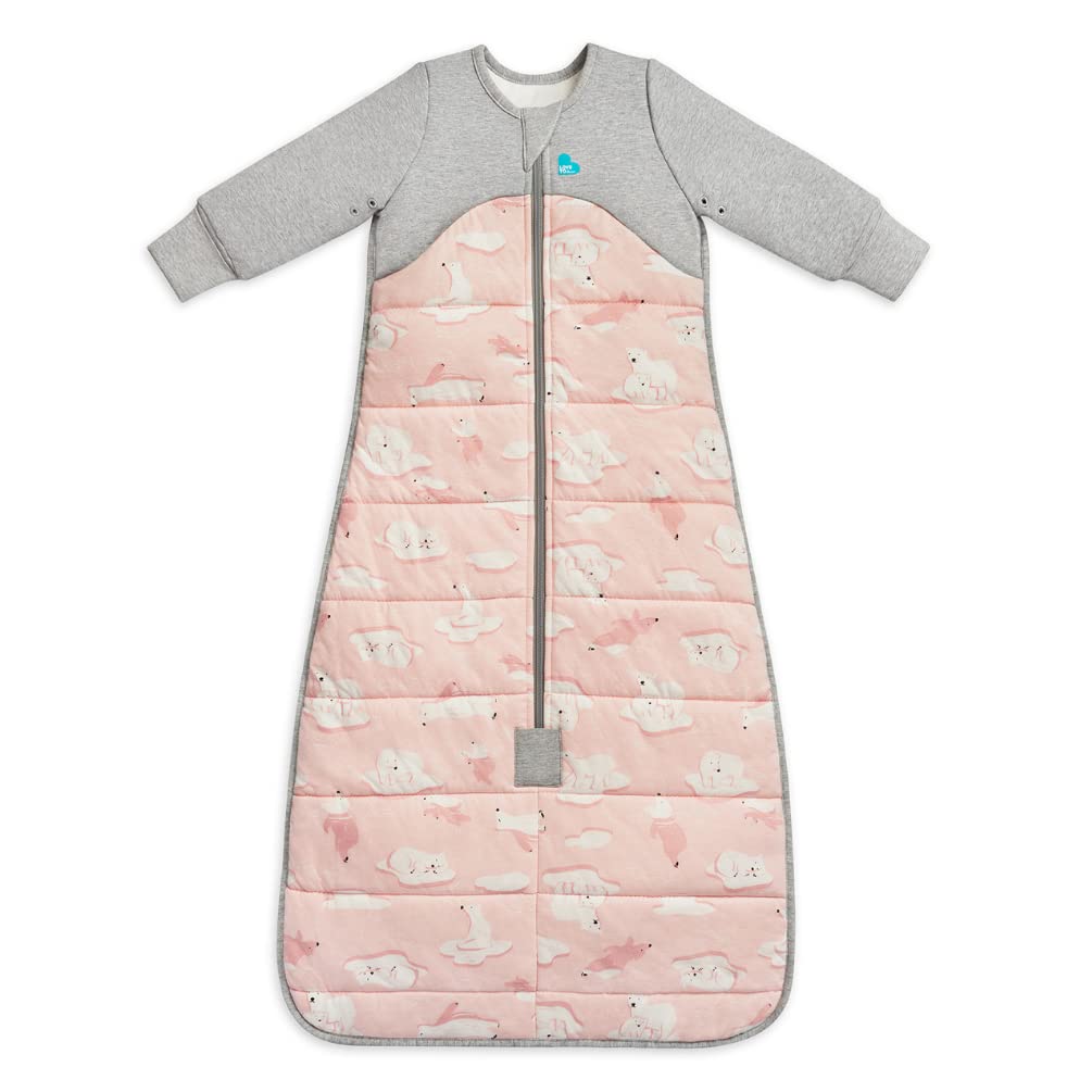 Love to Dream Extra Warm Baby Sleep Bag, Super Soft Temp Regulating Sleeping Sack, 3.5TOG Warm Wearable Blanket, 6-18 M, Pink