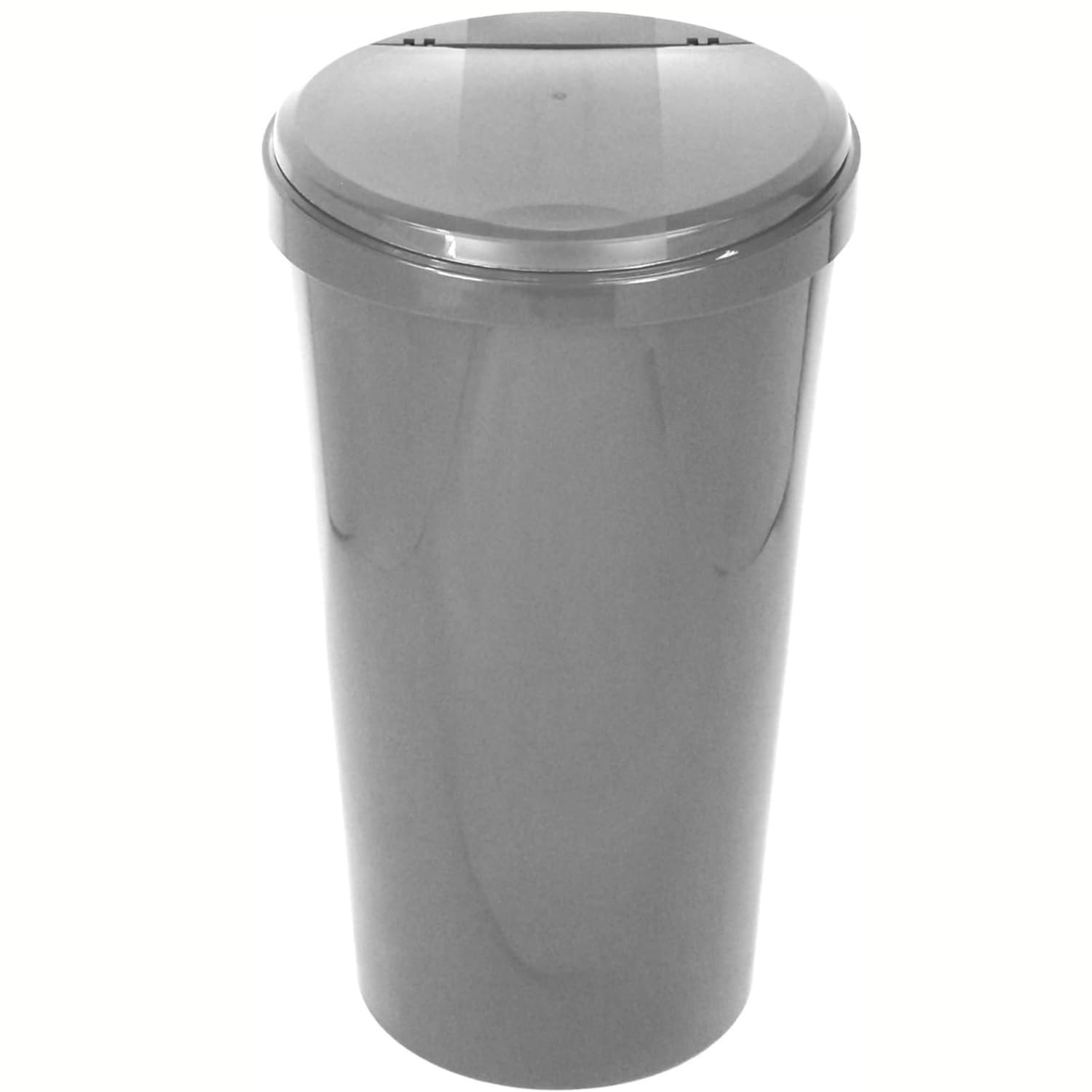 Easy Shopping® 50L Touch Bin Recycling Bin Touch Top Lid for Home, Garden, Office, School, Kitchen, and Bathroom, 50 Litre Waste Dustbin In 5 Colours (Grey)