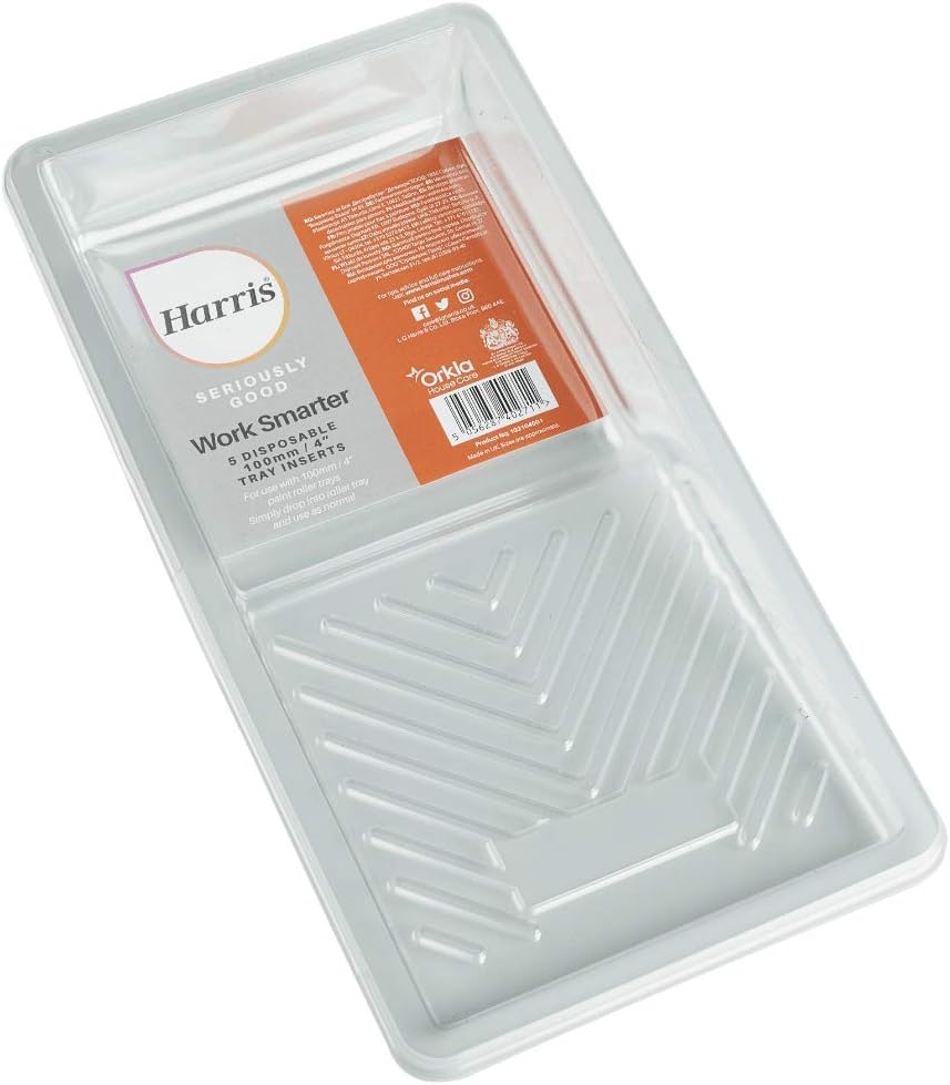 Harris Seriously Good Paint Tray Liners Pack of 5 Inserts 4in 100mm