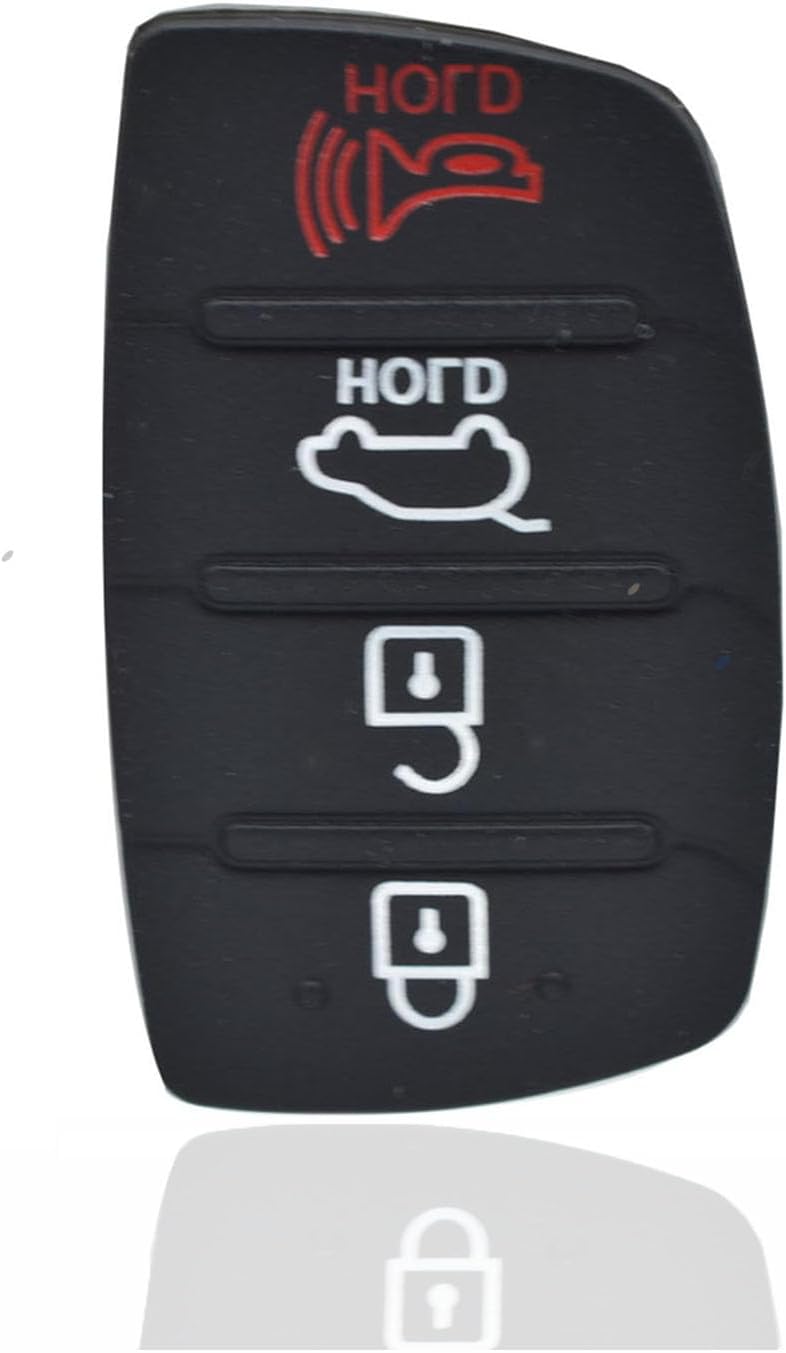 XUKEY 4 Buttons Car Key Fob Case Remote Control Replacements Compatible for Hyundai Tucson for Hyundai Santa fe/ix45 2012 2013 2019