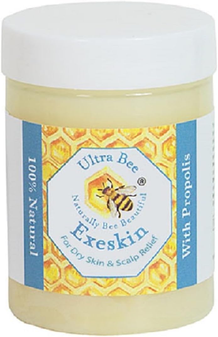 Ultra Bee 100% Natural Exeskin Dry Itchy Skin and Scalp Balm Suitable for People Prone to Eczema, Psoriasis,Dermatitis.100ml