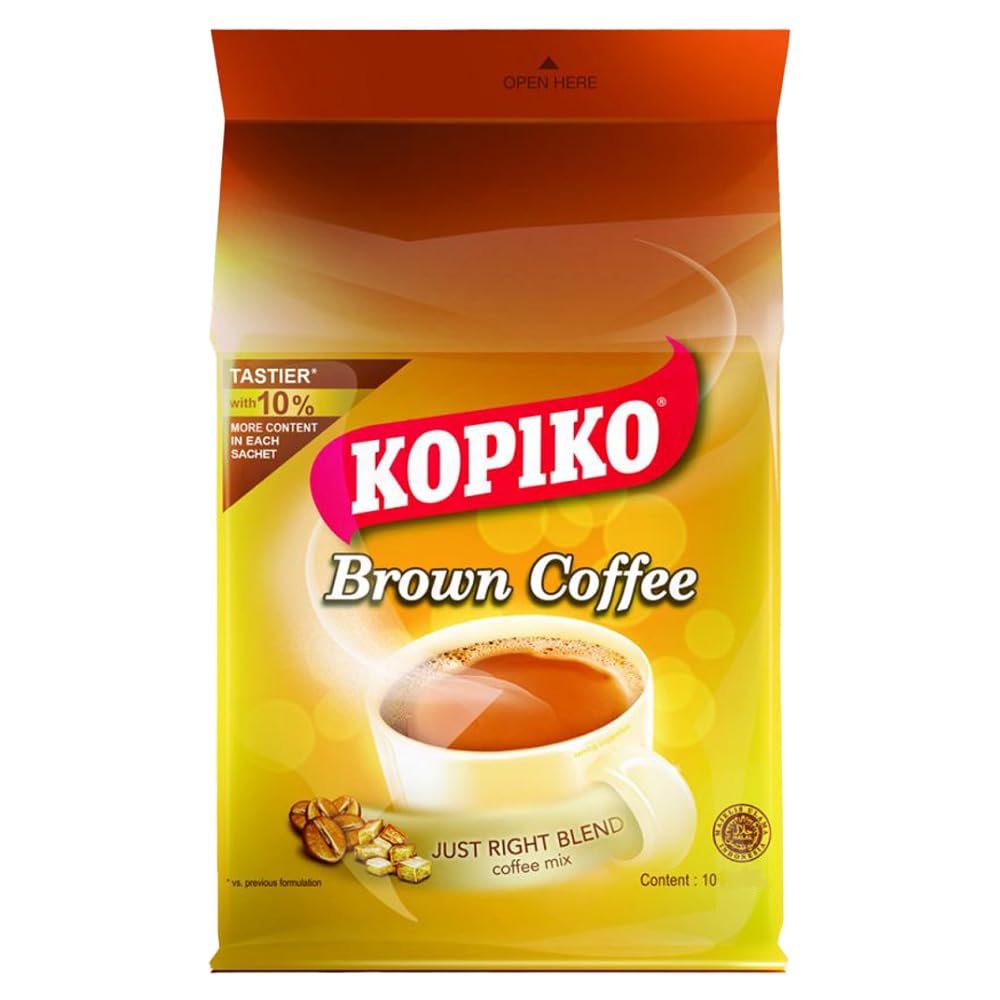 4 Kopiko 3 in 1 Brown Instant Coffee (4 pack x 10 sachets) Ships from California