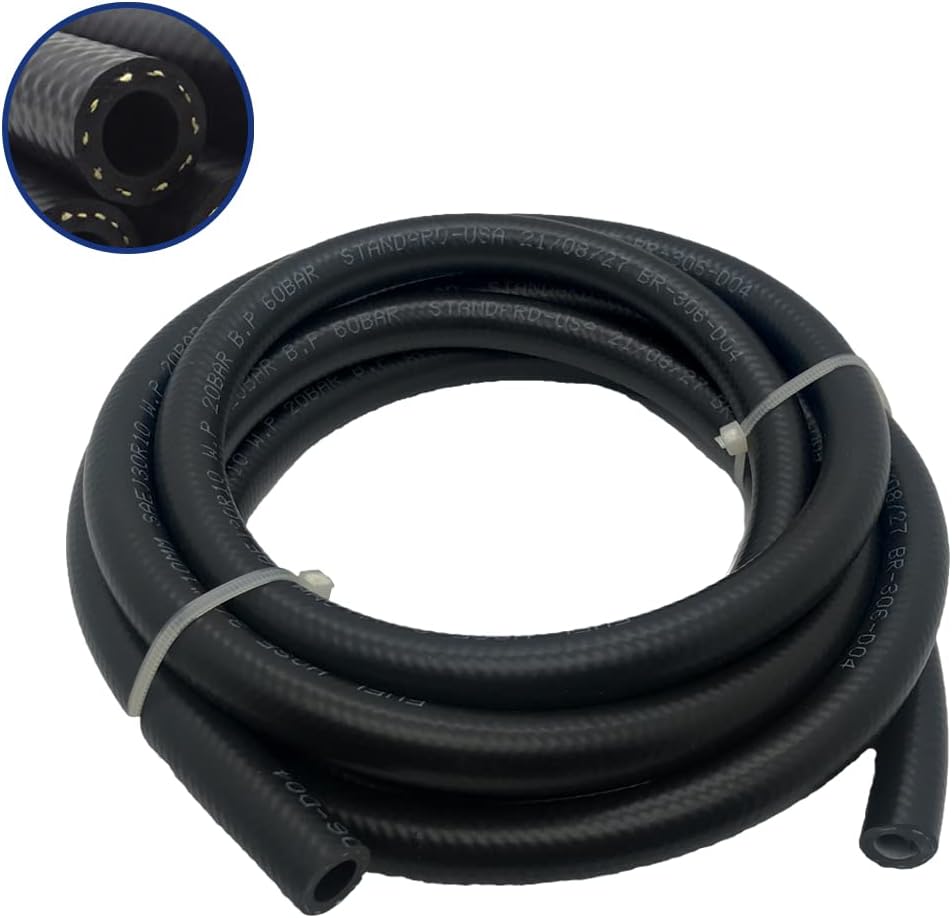 5/8 Fuel Line Hose Transmission Cooler Hose 5FT Push Lock Power Steering Fuel Injection Hose 150PSI