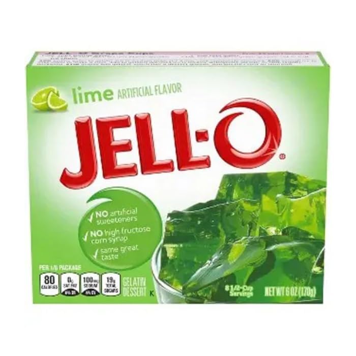 Jell-O Lime Gelatin Dessert 85g