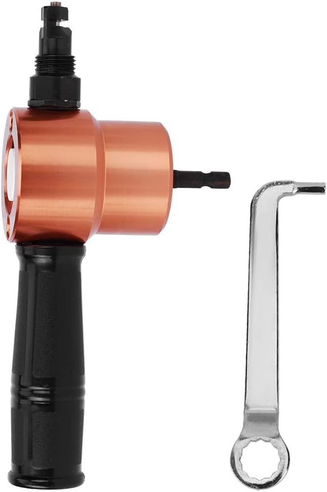 Metal Nibbler Cutter Double Headed Sheet Metal Cutter Nibbler Cutting Tools Power Drill Attachment for Automobile Repair