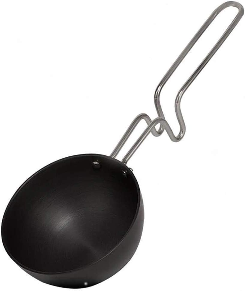 Wonderchef 50001900 Tadka Pan Large for dal, kadhi, saag, dhokla, Aluminium, Black,10 cm