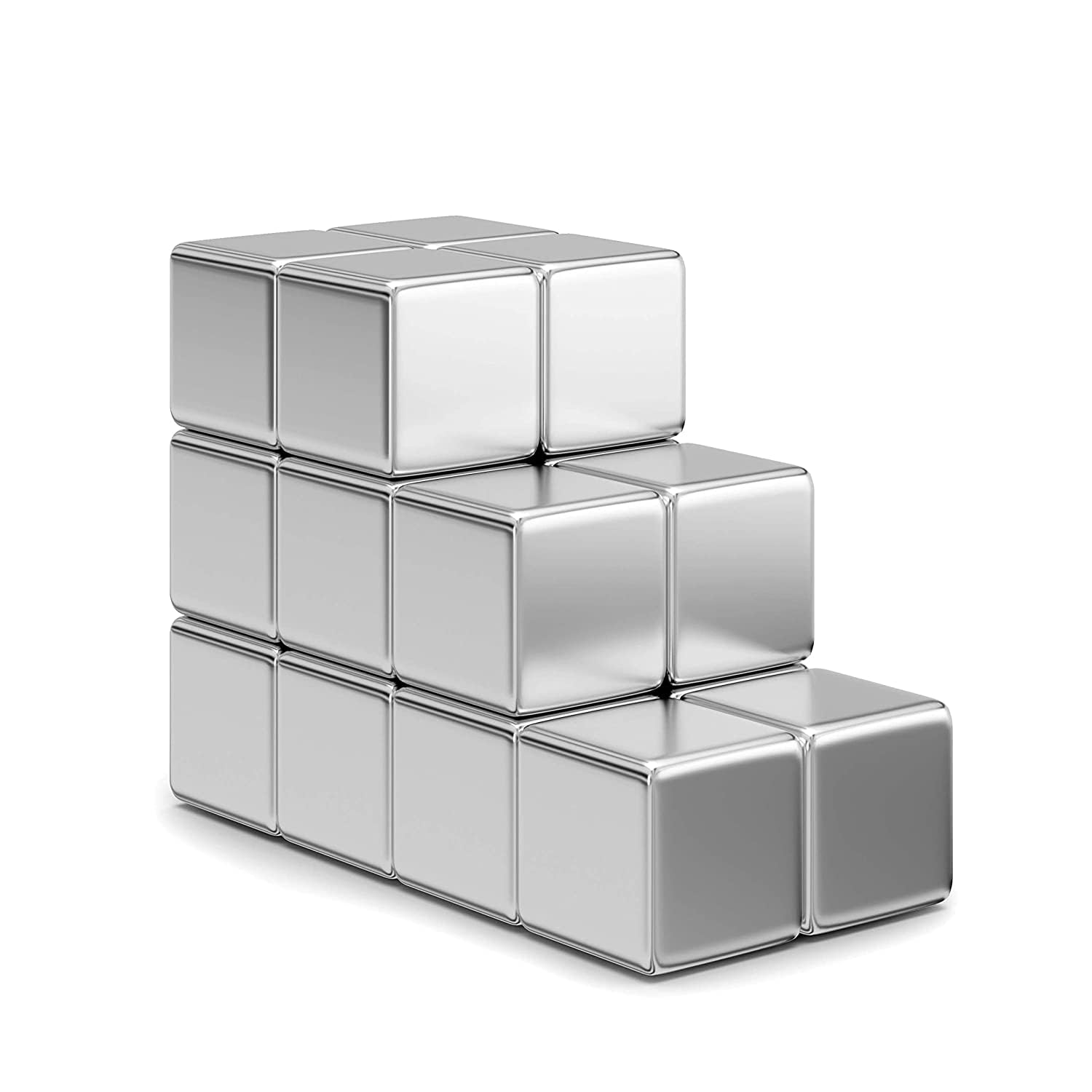 Realth 18 PCS Neodymium Magnets Strong Square Magnet 10mm x 10mm x 10mm for Whiteboards Fridge Crafts Model Making Hobbies Noticeboard or DIY (MC734)