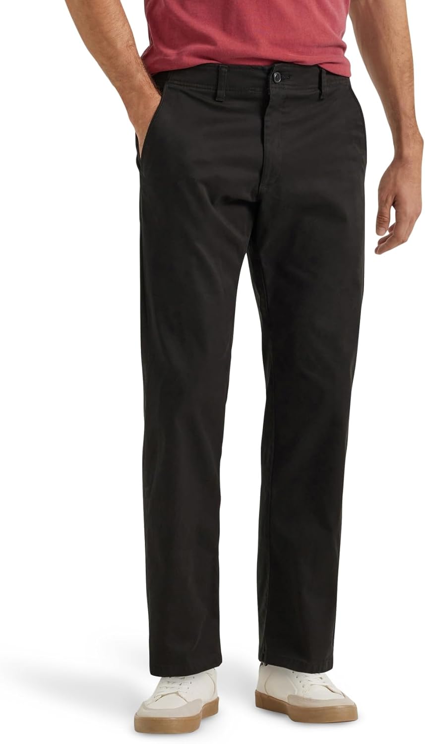 Lee Men's Extreme Motion Flat Front Regular Straight Pant