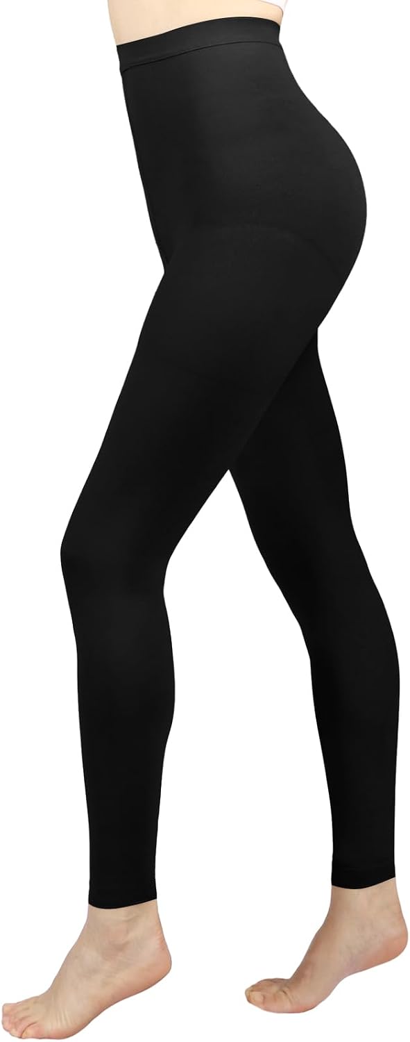 Compression Pantyhose for Women, 20-30 mmHg Medical Compression Stockings | Waist High Footless Graduated Support Compression Hose Tights for Edema, Varicose Veins, Swelling, Opaque
