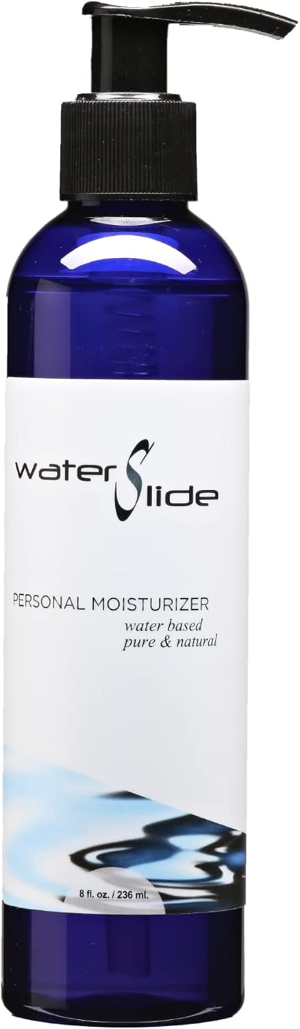 Earthly Body WaterSlide, 8 fl. oz. - Personal Moisturizer - 100% Natural, Water-Based Formula - Vegan & Cruelty Free