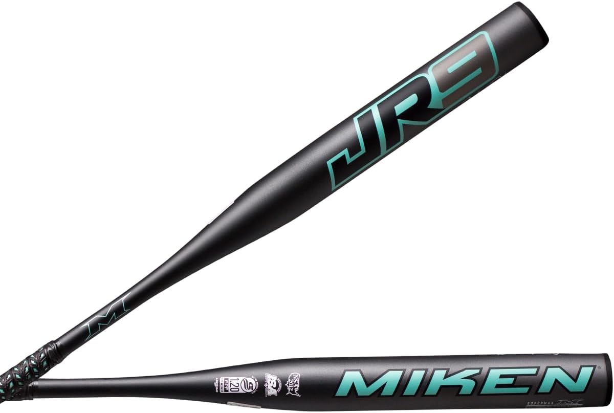 Miken | 2025 | JR9 Josh Riley Slowpitch Softball Bat | USSSA | Supermax | 1 Pc. Composite