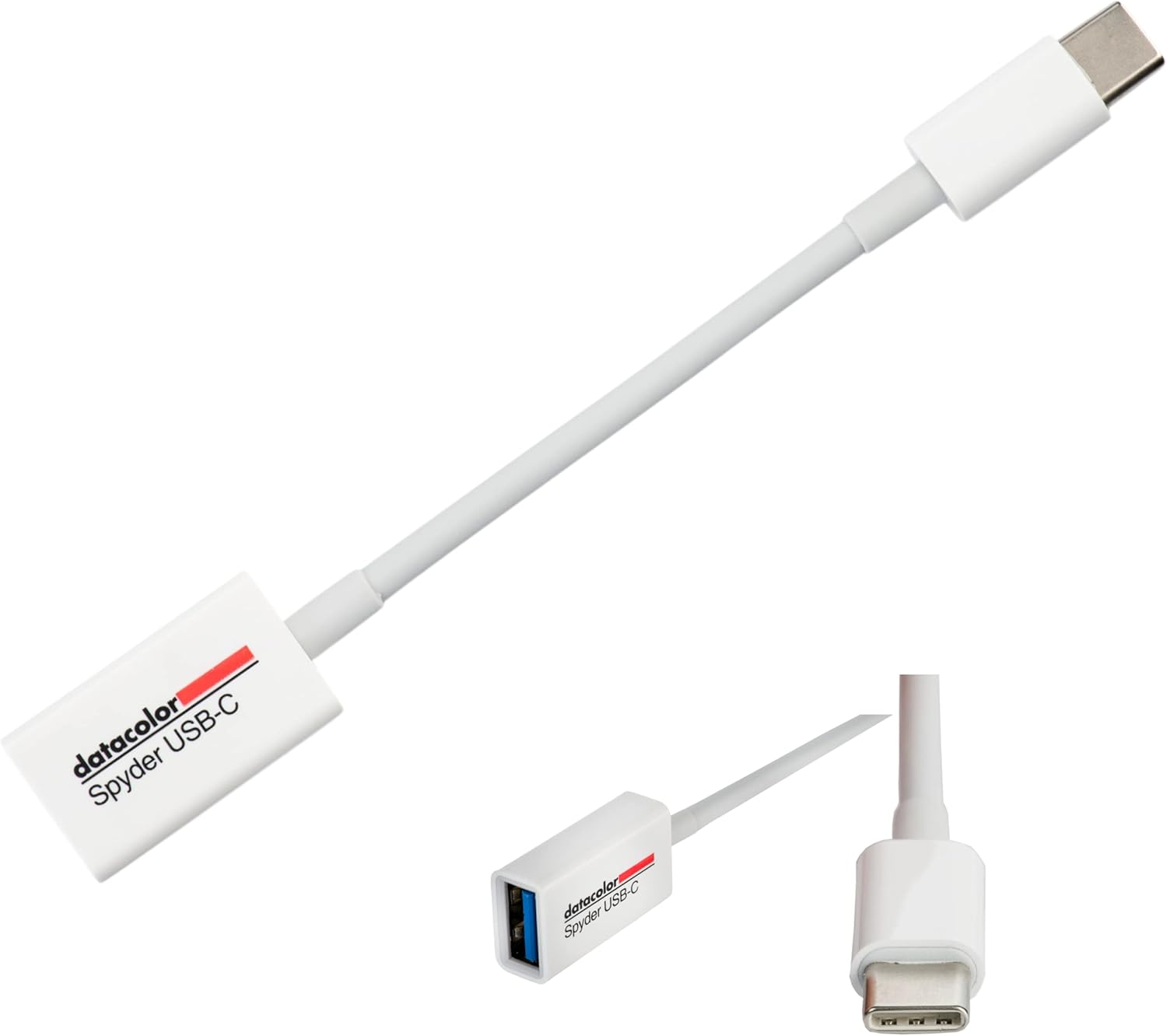 datacolor Spyder USB-A to USB-C Adapter - USB-A to USB-C Adapter Cable Compatible with New or Old Apple Products and Android Products Requiring a Converter