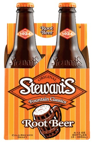 Stewart's Root Beer Soda 12 oz. - Diet, 4 ct