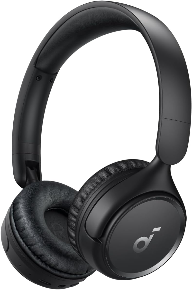 Soundcore H30i Wireless On-Ear Headphones, Foldable Design, Pure Bass, 70H Playtime, Bluetooth 5.3, Lightweight and Comfortable, App Connectivity, Multipoint Connection