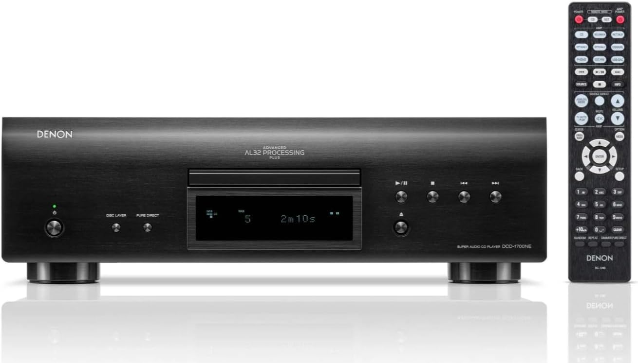 Denon Marantz DCD-1700NE CD/SACD Player, Black