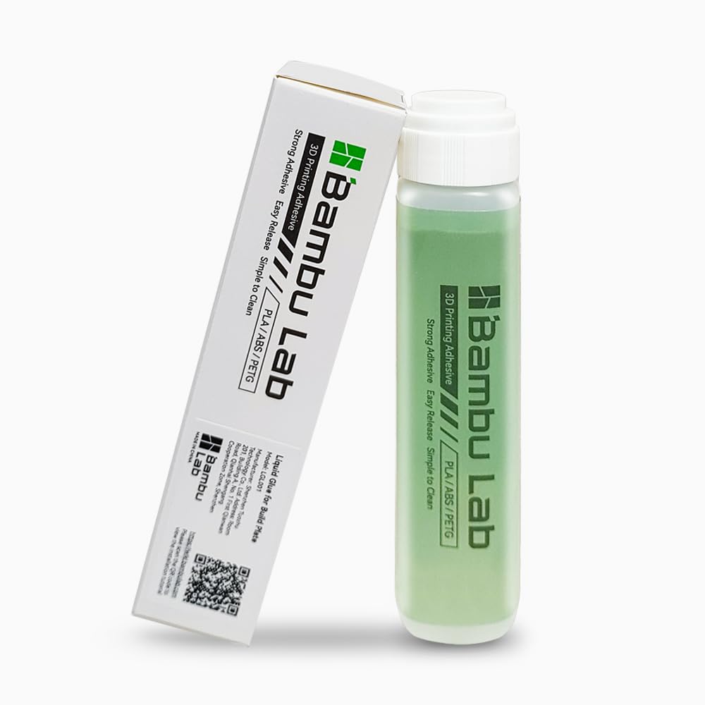 Bamboo lab Original 3D Printer Glue Adhesive for Hot Bed Avoid Warping for ABS/PLA/PETG/HIPS/TPU Filament, Stronger Adhesion Than Glue Stick for Bambu P1/X1/A1 3D Printer Build Plate-60ml