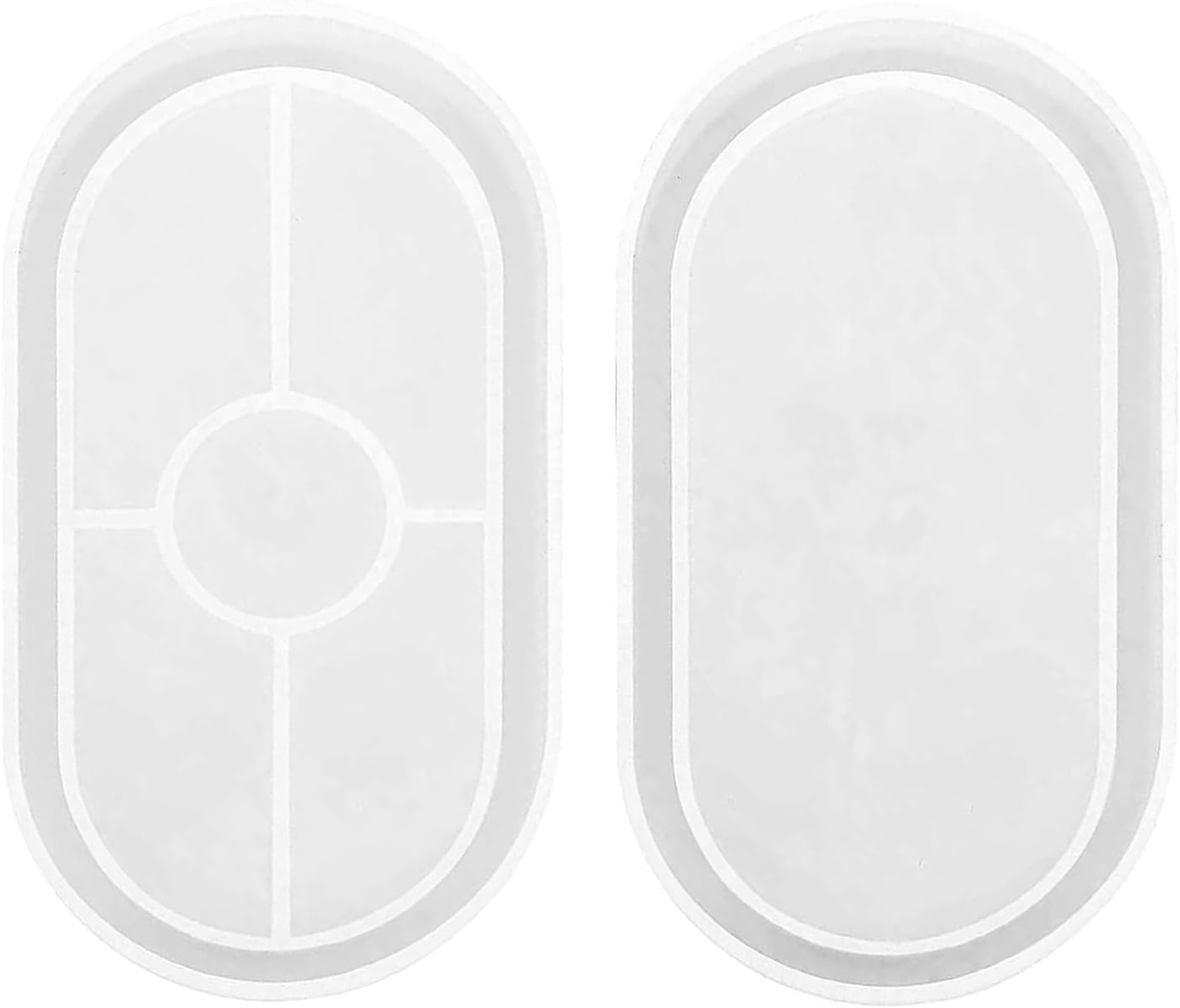 2Pcs Oval Ashtray Silicone Mold Silicone Mould Coasters Classic Useful Oval DIY Epoxy Mould Jewelry Ring Dish Tray Epoxy Casting Mould for DIY Craft
