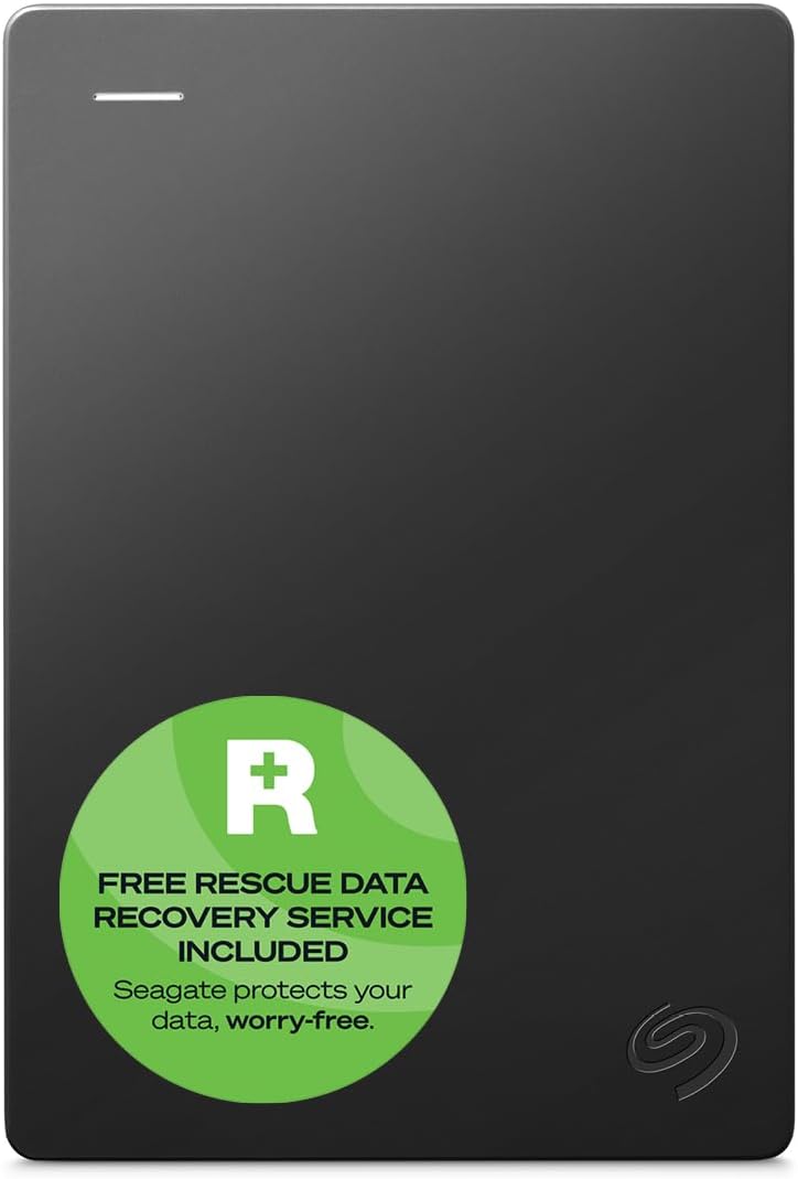 Seagate Portable Drive 2TB, External Hard Drive, Dark Grey, for PC Laptop and Mac, Data Rescue Services, Amazon Exclusive (STGX2000400)