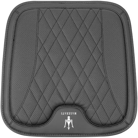 Car Seat Cushion for Maserati Quattroporte 2008 2009 2010 2011 2012 2013, Breathable Comfort Washable Ergonomic Seat Cushion, Trip Essentials for Drivers,1 Front row-A Black
