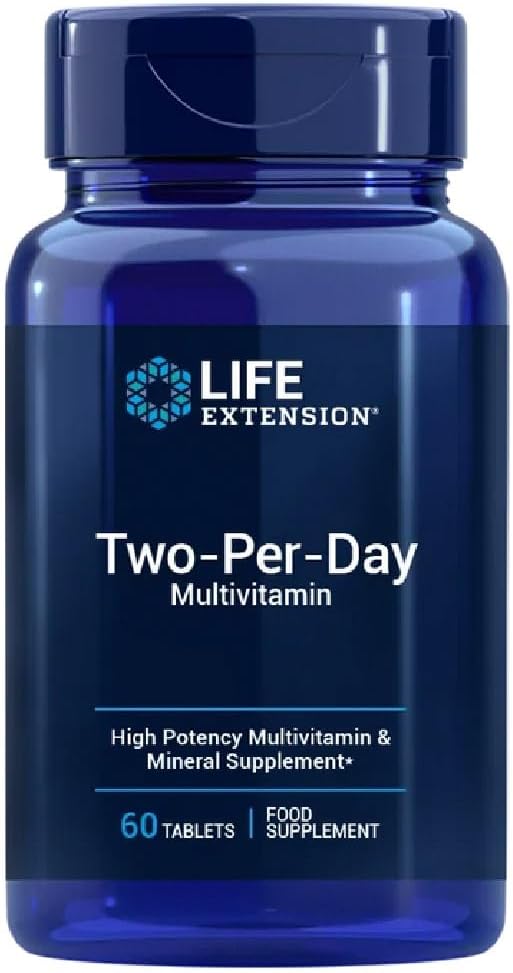 Life Extension - Two-Per-Day Multivitamin | High-dose multivitamin with Essential nutrients for Daily Health - 60 Tablets