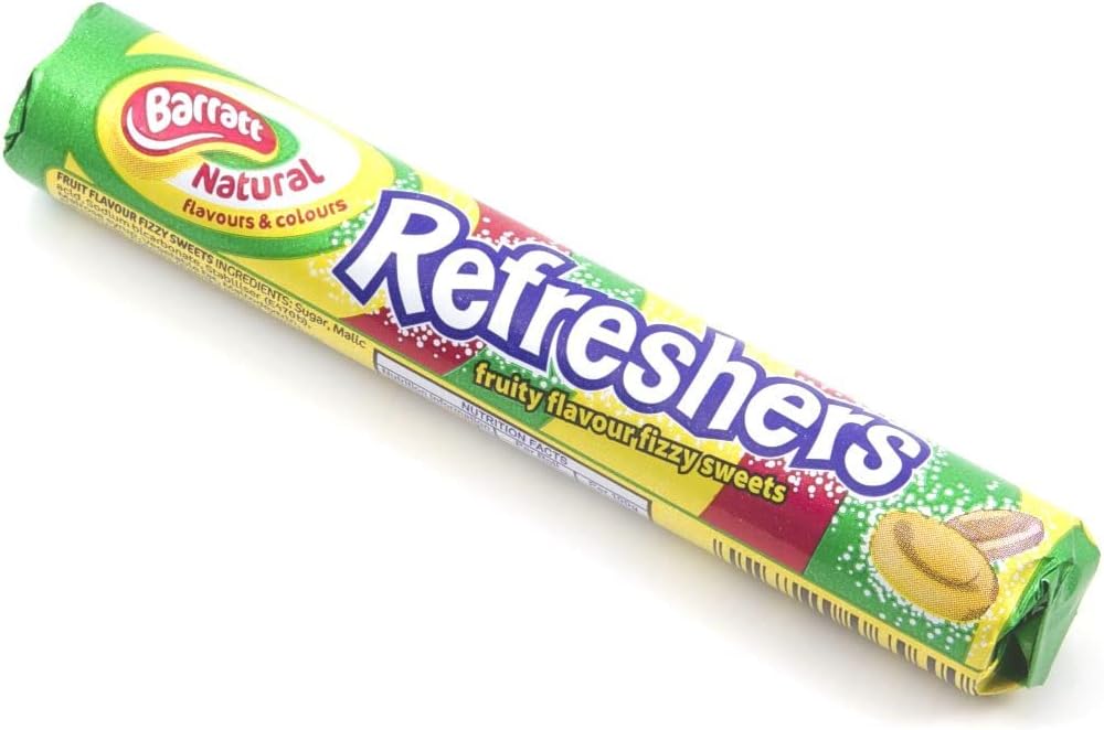 Barratts Refreshers Fruity Flavour Fizzy Sweets 34.2 g (Pack of 48)