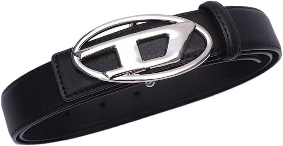 MOLERFO ‌D-Ring Punk Rock Belt for Women: Y2K PU Leather Gothic Belt W/Metal Snap Buckle, Adjustable for Jeans, Dresses