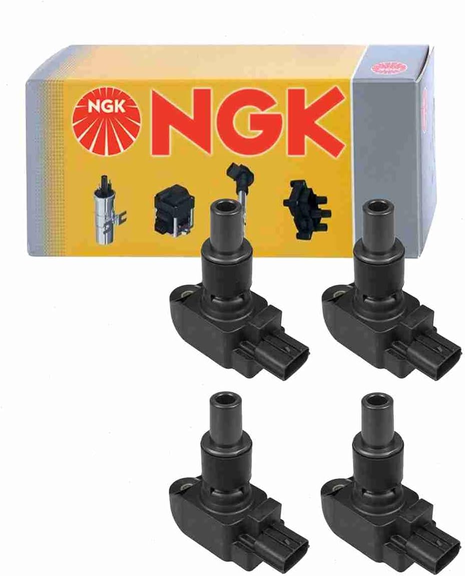 4 pc NGK Ignition Coils compatible with Mazda RX-8 1.3L R2 2004-2011