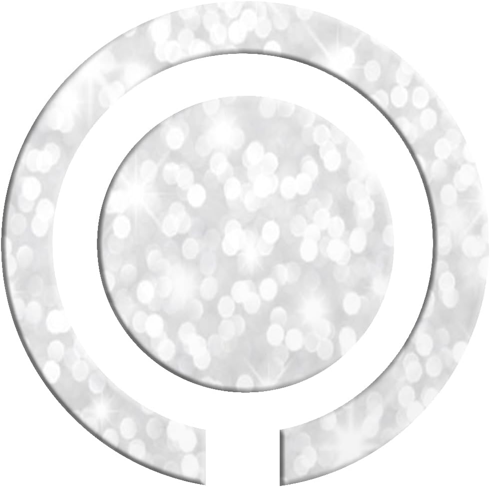 Encased Magnetic Phone Grip Holder (Compatible with MagSafe) Thin Silicone Finger Loop Ring for iPhone (Glitter)