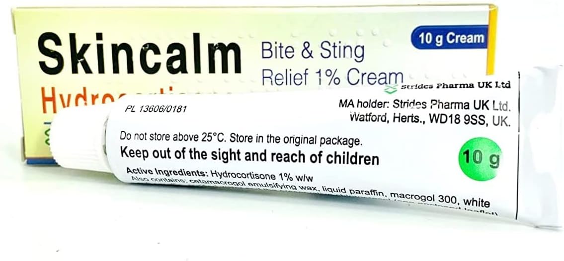 Skincalm Bite and Sting Relief 1% Cream, 10g